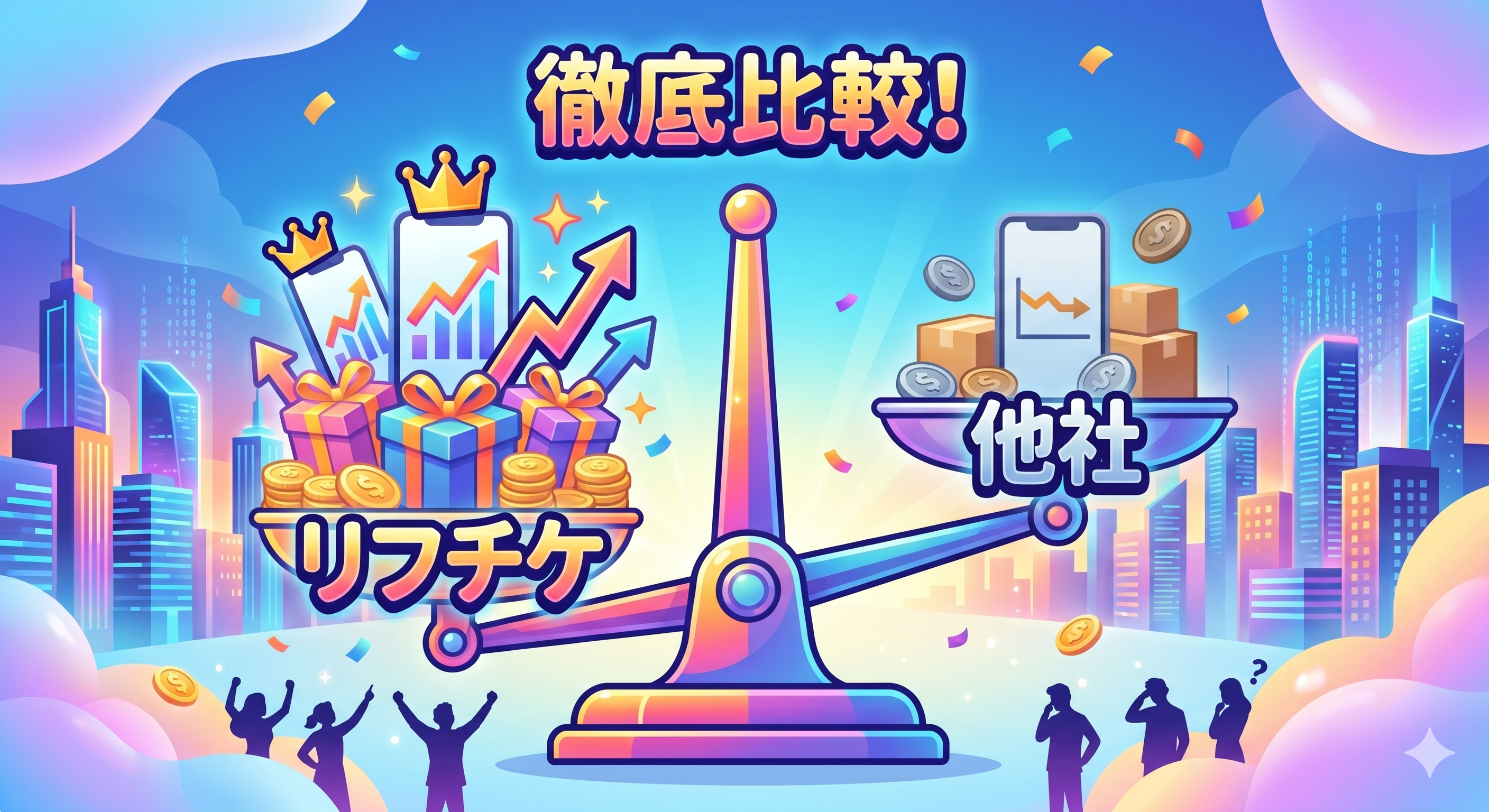 リフチケと既存の先払い買取業者の比較